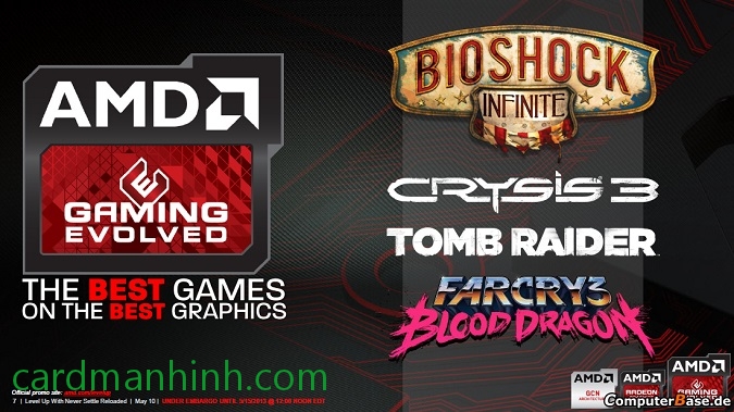 4 game khuyến mãi card màn hình AMD tháng 5/2013