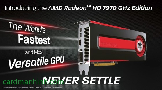 Card màn hình Radeon HD7970 GHz Edition