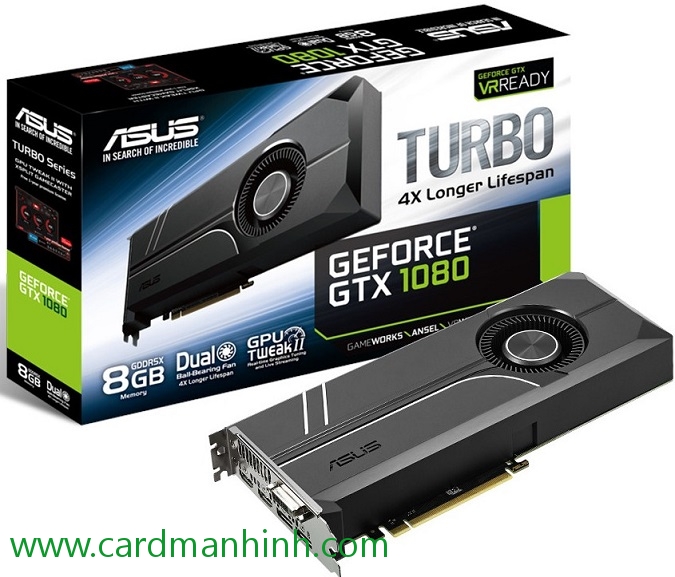 ASUS giới thiệu card màn hình GeForce GTX 1080 Turbo
