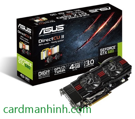 Card màn hình ASUS GeForce GTX 680 4GB DirectCU II