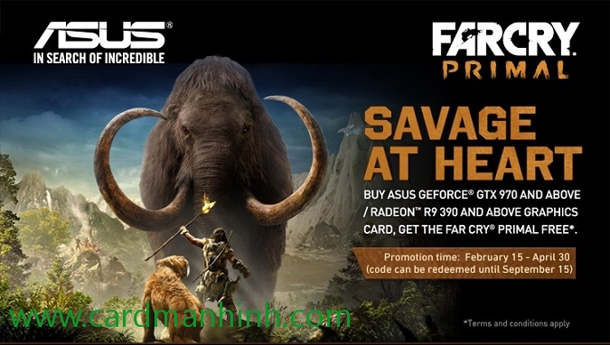 ASUS khuyến mãi game Far Cry: Primal