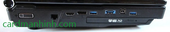 Mặt bên trái laptop Clevo P570WM