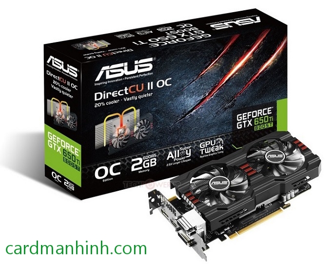 Card màn hình Asus GeForce GTX 650 Ti Boost DirectCU II O.C