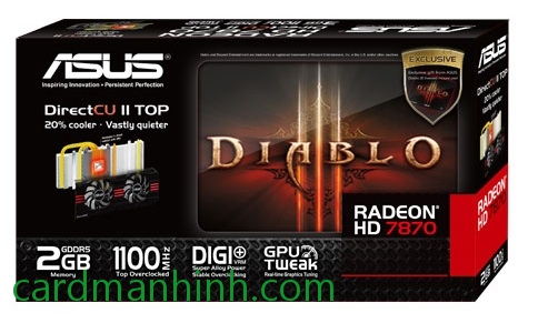 Card màn hình ASUS Radeon HD 7870 DirectCU II TOP V2