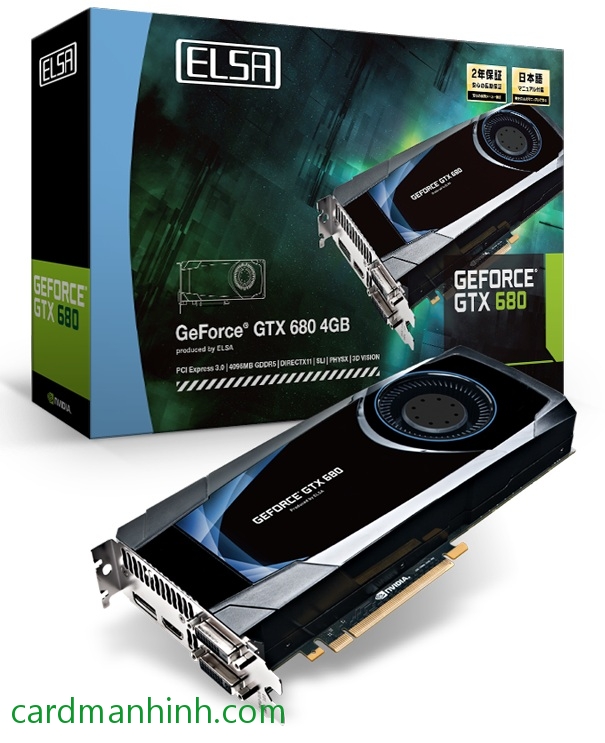 Card màn hình ELSA NVIDIA GeForce GTX 680 4GB