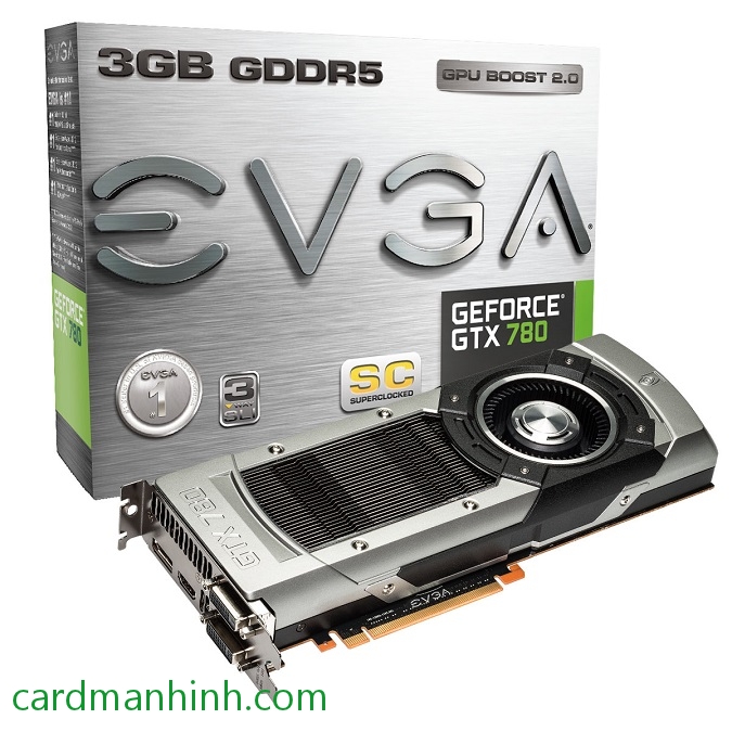 EVGA GeForce GTX 780 SuperClocked với tản nhiệt chuẩn của NVIDIA