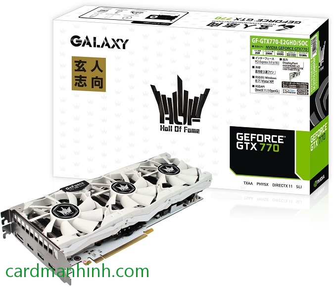 Card màn hình Galaxy GeForce GTX 770 HOF