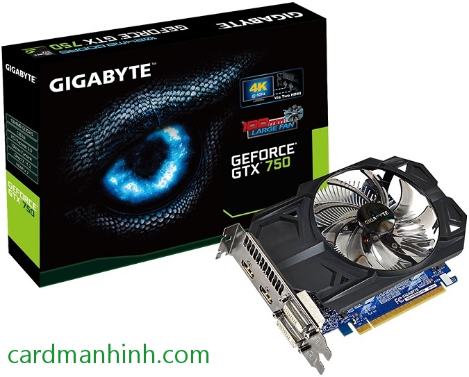 Card màn hình Gigabyte GeForce GTX 750 1GB Overclock Edition