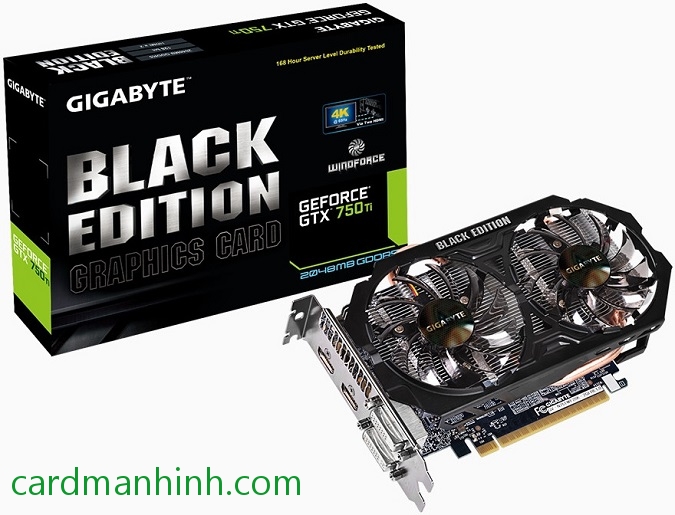 Card màn hình Gigabyte GeForce GTX 750 Ti Black Edition