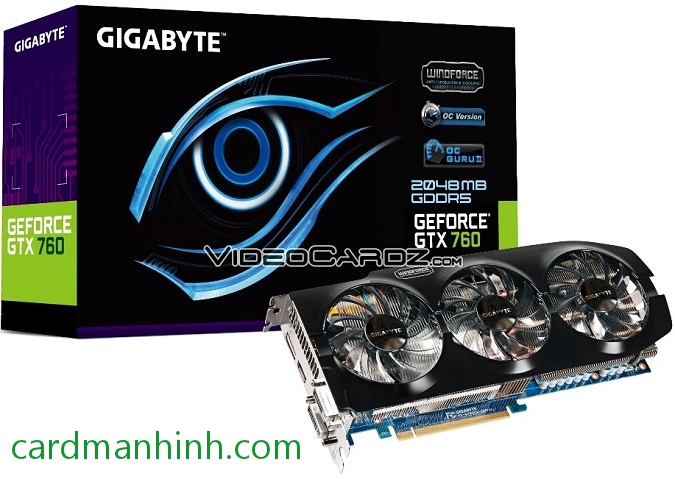 Card màn hình Gigabyte GeForce GTX 760 OC WindForce 3X