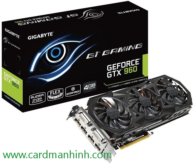 Card màn hình Gigabyte GeForce GTX 960 4 GB GAMING
