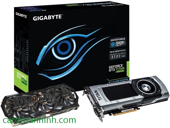 Card màn hình Gigabyte GeForce GTX Titan Black với tản nhiệt WindForce 3X 600W