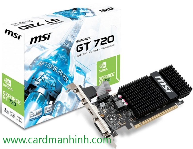 Card màn hình MSI GT 720 phiên bản 1 GB và 2 GB không fan