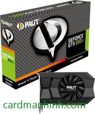 Card màn hình Palit GeForce GTX 650 Ti với 3 phiên bản 1GB, 1GB O.C và 2GB