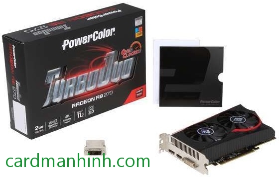 Card màn hình PowerColor TurboDuo R9 270 2GB GDDr5 OC