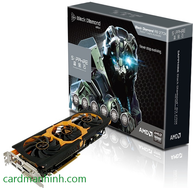 Card màn hình Sapphire Radeon R9 270X Black Diamond