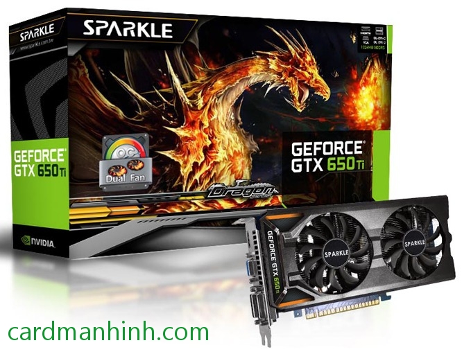 Card màn hình Sparkle GeForce GTX 650 Dual Fan