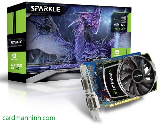 Card màn hình Sparkle NVIDIA GeForce GT640 OC 1G