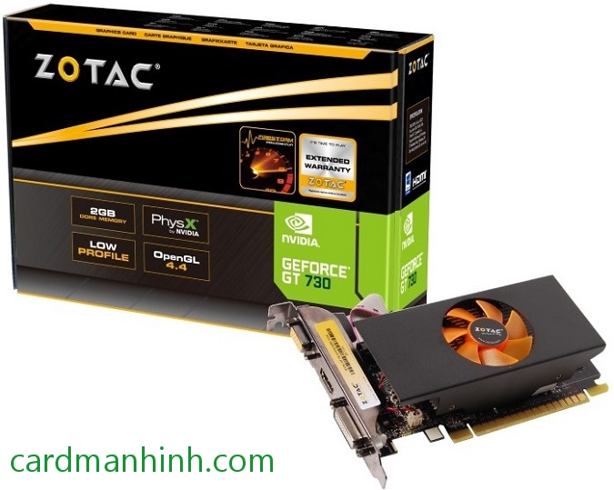 Card màn hình Zotac GeForce GT 730 2GB GDDr5