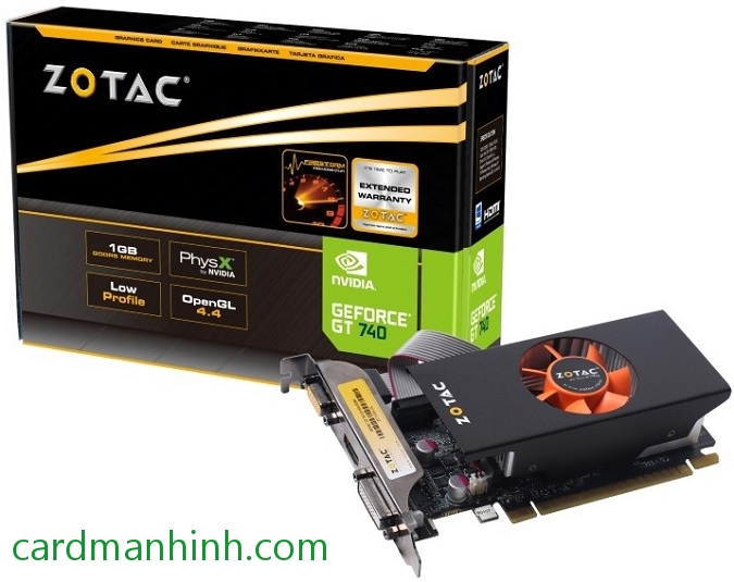 Card màn hình Zotac GeForce GT 740 low-profiles 1GB