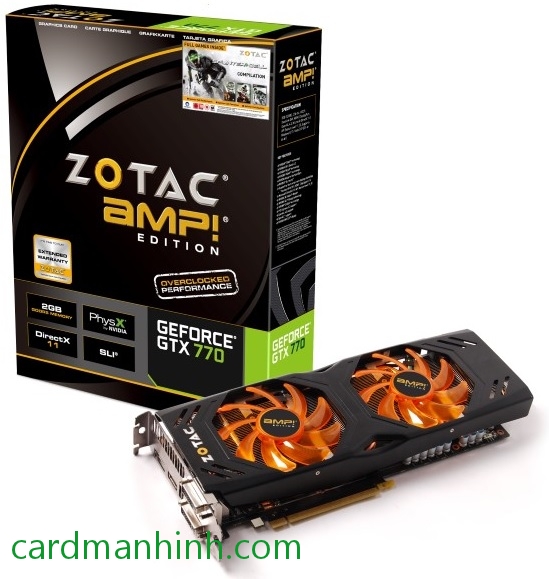 Card màn hình Zotac GeForce GTX 770 AMP!