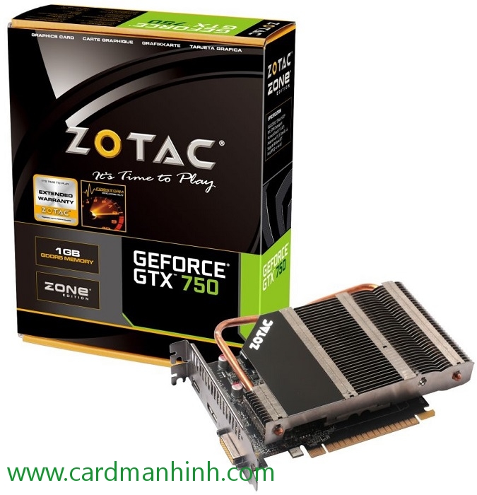 Card màn hình Zotac Silences Powerful GeForce GTX 750