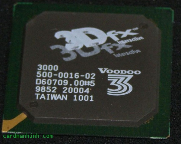 Chip Boodoo 3dfx ra đời làm giảm giá thành card màn hình lúc đó