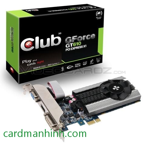 Card màn hình Club 3D NVIDIA GeForce GT 610
