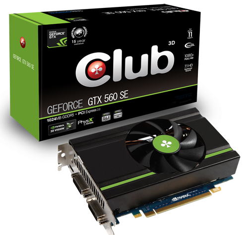 Card màn hình Club 3D GeForce GTX 560 SE