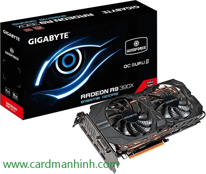Card màn hình GIGABYTE WindForce 2X Radeon R9 390X