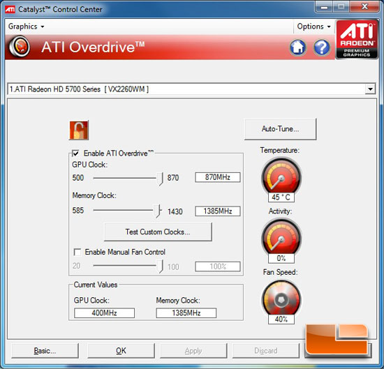 Ép xung card màn hình bằng ATI OverDrive