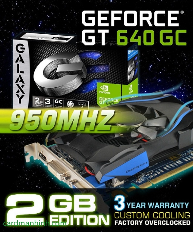 Card màn hình Galaxy NVIDIA GeForce GT 640 GC 2GB