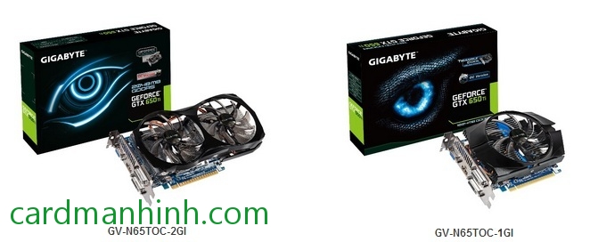 2 phiên bản GeForce GTX 650 Ti Overclock của Gigabyte
