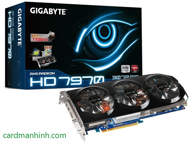 Card màn hình Gigabyte AMD Radeon HD 7970 GHz Edition WindForce 3X