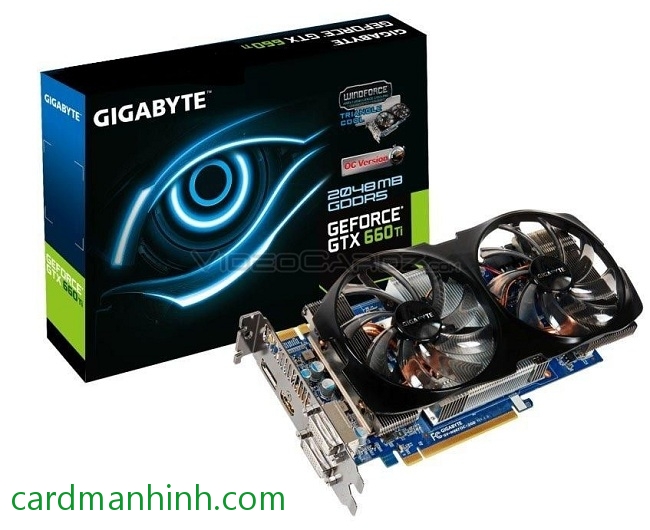 Card màn hình Gigabyte NVIDIA GeForce GTX 660 Ti WindForce 2X