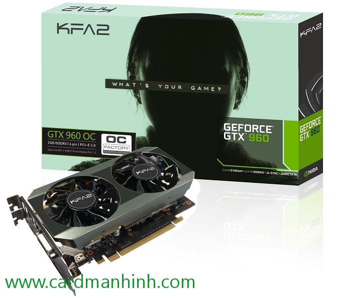 Hình ảnh card màn hình KFA2 GeForce GTX 960 OC