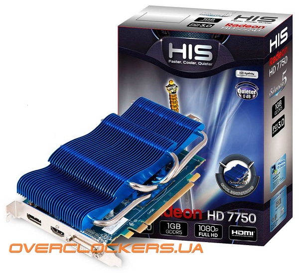 Card màn hình HSI Radeon HD 7750 iSilence 5