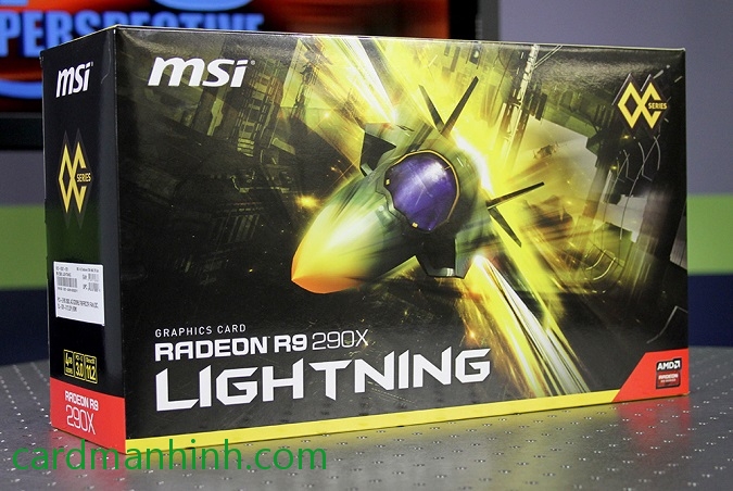 Hộp card màn hình MSI Radeon R9 290X Lightning
