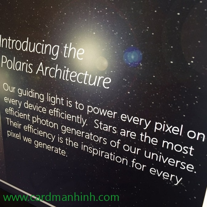 Kiến trúc Polaris là thế hệ Graphics Core Next tiếp theo của AMD