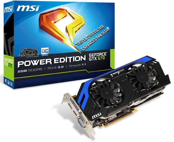 Card màn hình MSI GeForce GTX 670 Power 