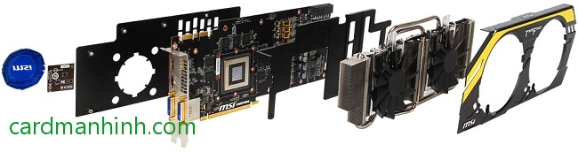 Các thành phần của card màn hình MSI GeForce GTX 680 Lightning