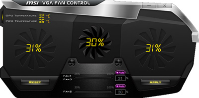 MSI VGA Fan Control sẽ giúp bạn tùy chỉnh tốc độ và độ ồn của card