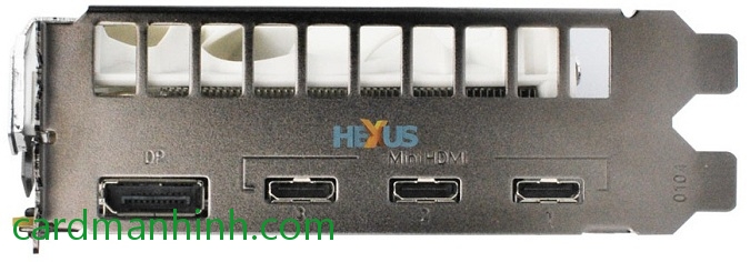 Ngõ xuất hình: 1 cổng DisplayPort và 3 cổng mini-HDMI