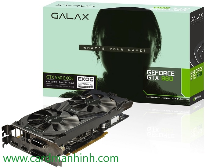 Card màn hình Galax GeForce GTX 960 EXOC 4GB