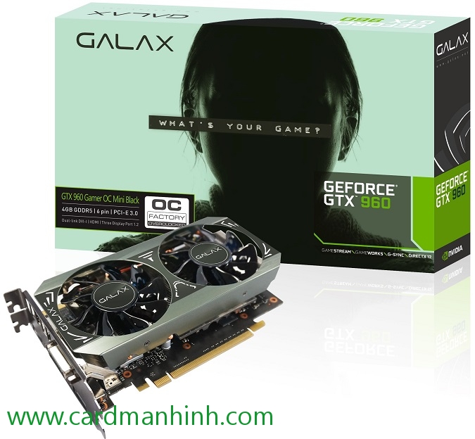 Card màn hình Galax GeForce GTX 960 GAMER 4GB