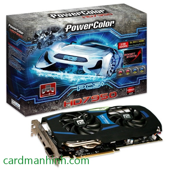 Card màn hình PowerColor AMD Radeon PCS+ HD 7950 Boost State Edition