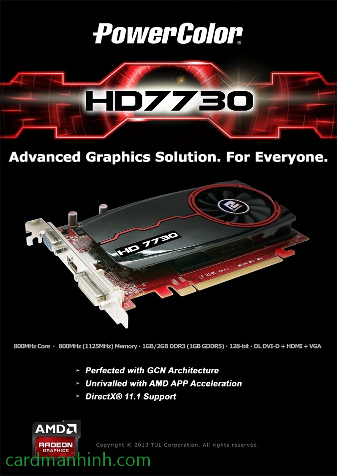 Quảng cáo PowerColor HD 7730: Giải pháp đồ họa cho mọi người