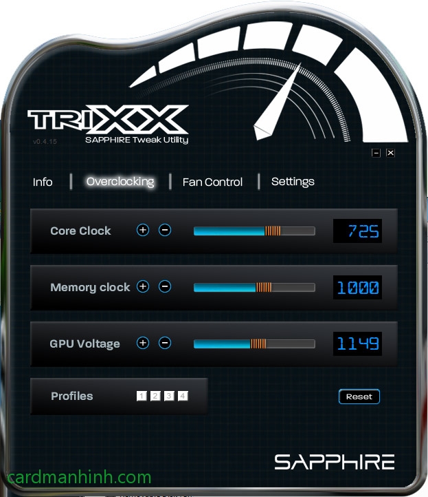 Phần mềm ép xung TriXX trực quan cho việc ép xung
