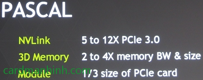 Những thông số nổi bật của GPU theo kiến trúc Pascal