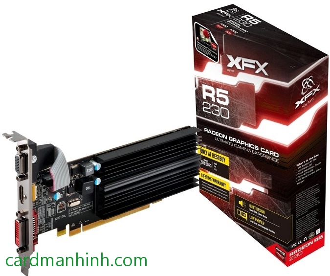 Card màn hình XFX Radeon R5 230 low-profiles màu đỏ
